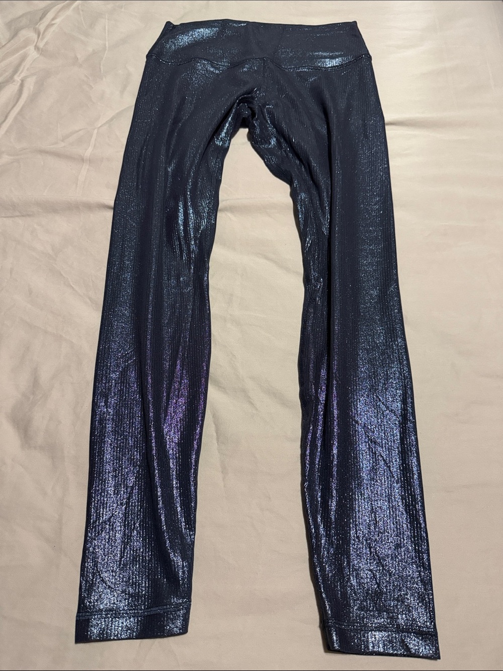 lululemon athletica women Metallic Navy-Purple Leggings